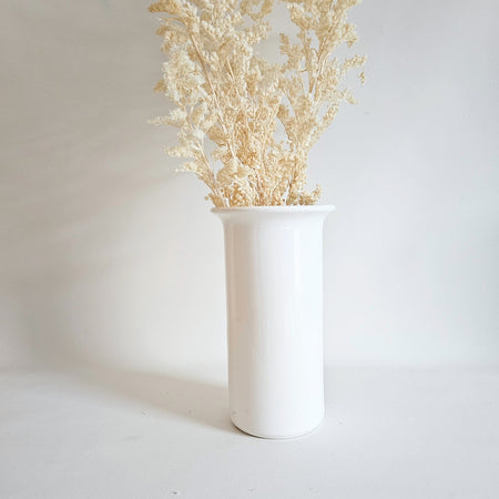 Vintage ceramic cylinder vase