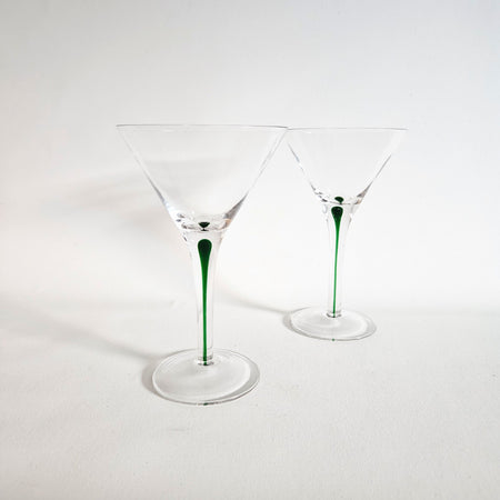 Duo de coupes à martini vintage