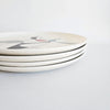Lot de 4 assiettes vintages en céramique, Poppytrail