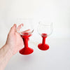 Set of 2 Vintage Oktett Bodum Stemmed Glasses [Various Colors]