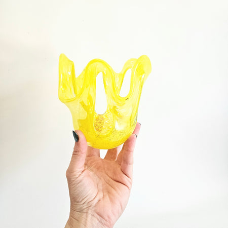 Sculpture en verre soufflé seconde main