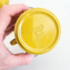 Lot de 3 tasses vintage en mélamine jaune