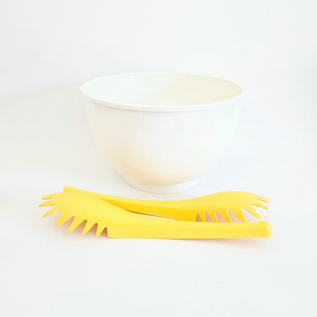 Dansk mixing bowl-salad bowl with Ikea utensils