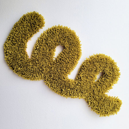 Pièce textile '70's avocado green Swirl'