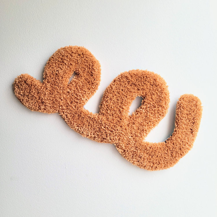 Pièce textile 'Caramel Swirl'
