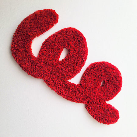 Pièce textile 'Red Swirl'