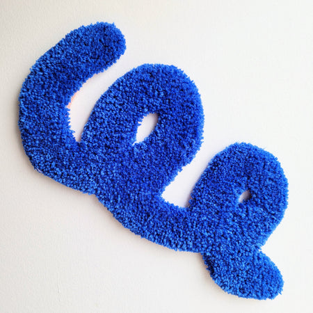 Pièce textile 'Blue Swirl'