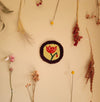 Pièce textile 'Lemon Poppy Circle'