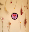 Pièce textile 'Lilac Poppy Circle'