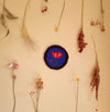 Pièce textile 'Blue Poppy Circle'