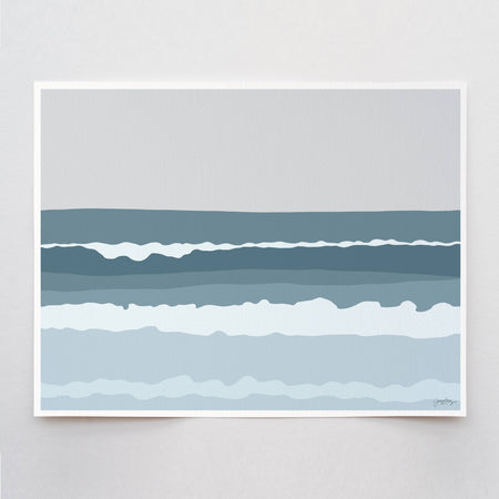 'Ocean Waves' Poster 