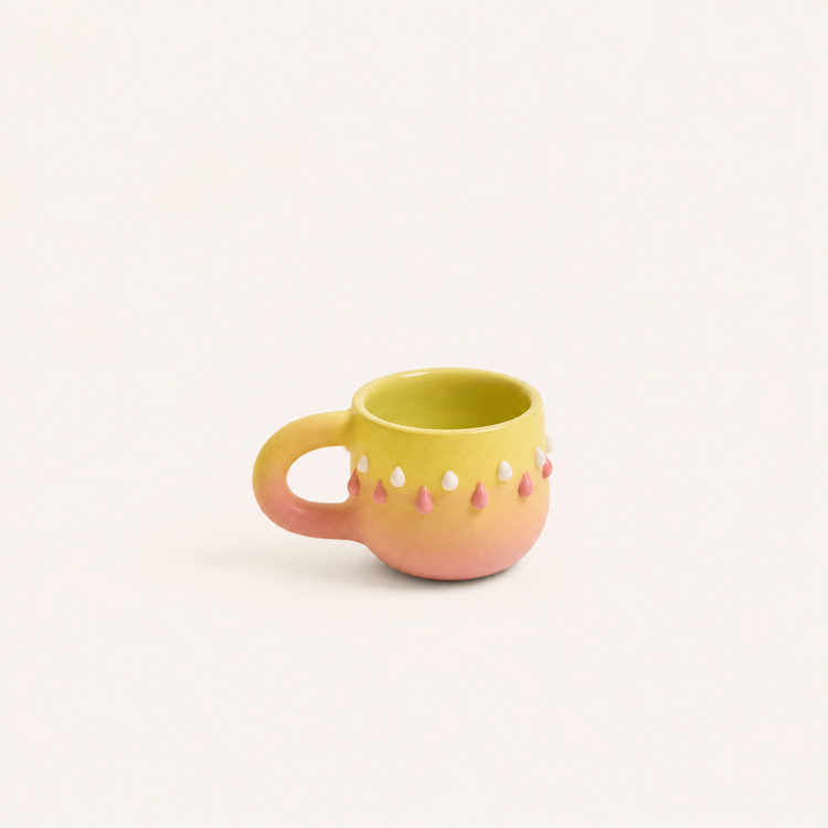 Petite tasse gouttes en céramique
