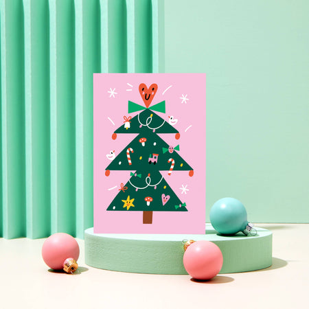 Carte de souhait Fun Christmas Tree
