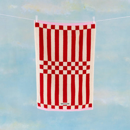 Serviette à main Clubhouse rouge