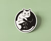 Autocollant Chats Yin Yang