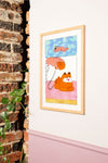 Affiche risographie 'Garfield'