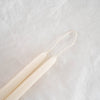Ivory taper candle duo