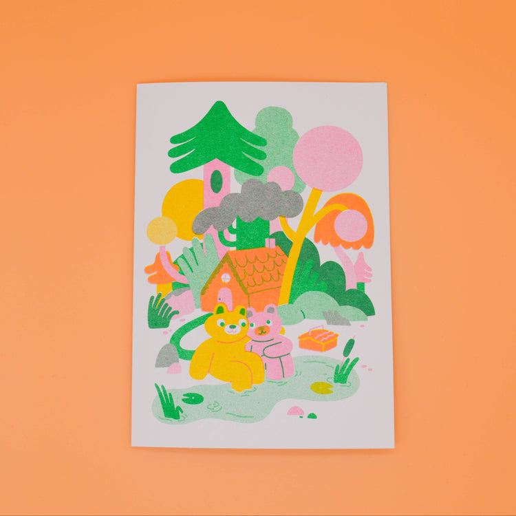 Carte de souhaits Bear Love