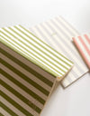 Striped notebook [varied colors] 