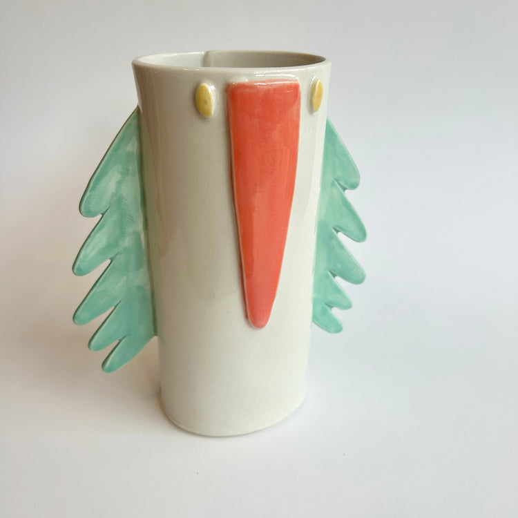 Grand vase en porcelaine Ailes [tel quel]