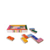 Colorful wooden dominoes game