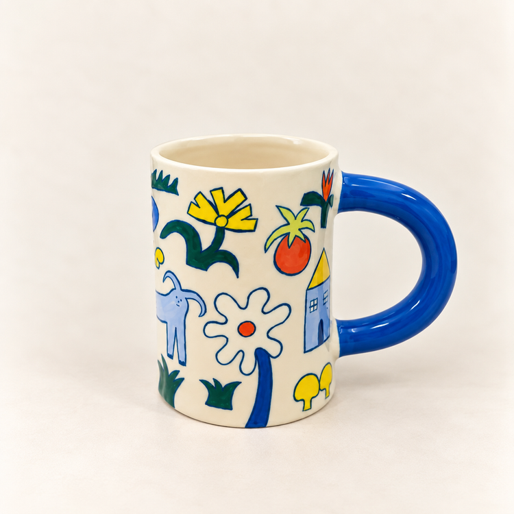 Tasse verte en céramique Forêt