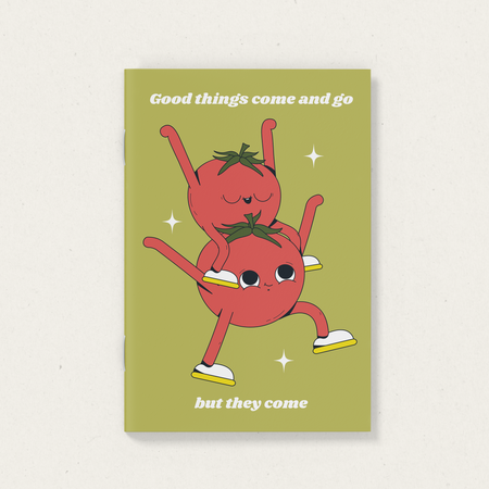 Carnet de notes Good things come and go [pages quadrillées]