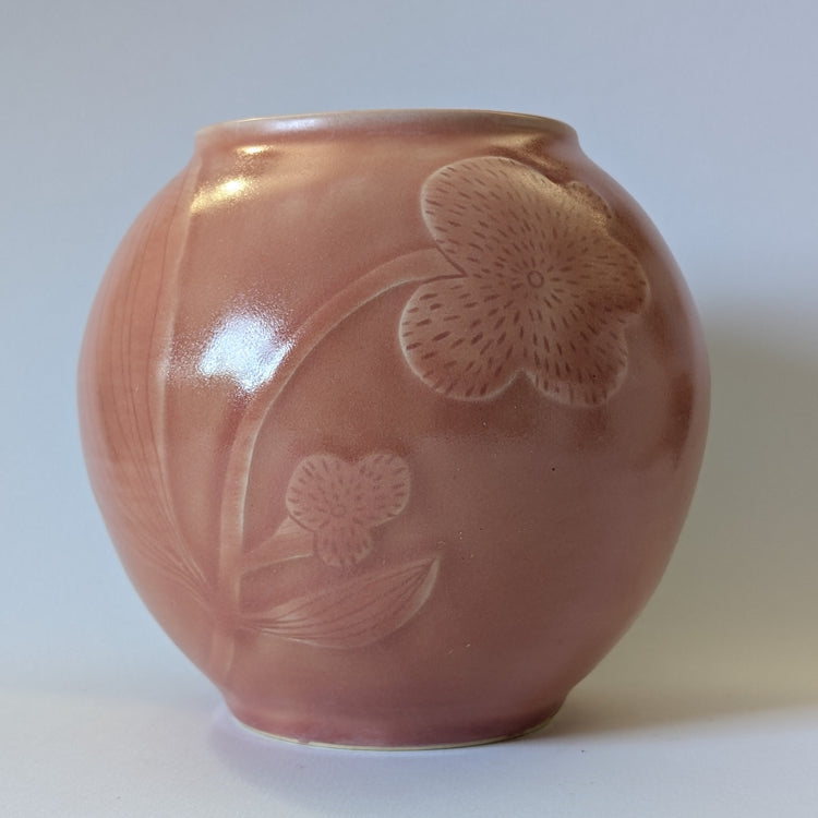 Large Plump Floral Vase [Various Colors]