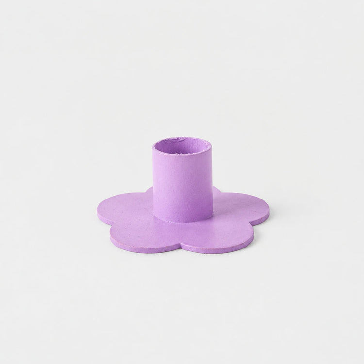 Bougeoir Fleur mauve