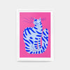 Poster 'Cat with Stripes'