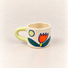 Tasse espresso en céramique Fleur Chat