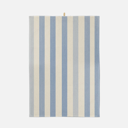 Blue striped dishcloth