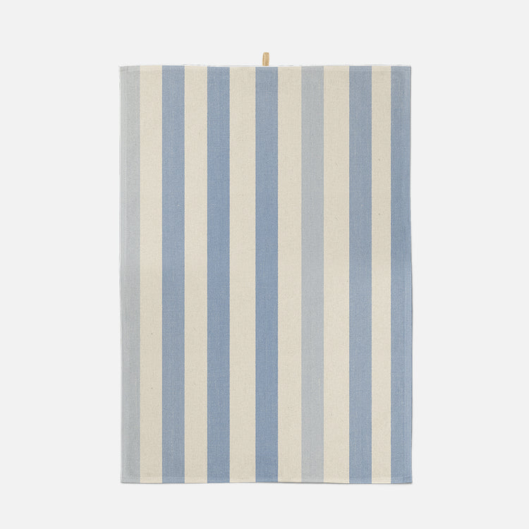 Blue striped dishcloth