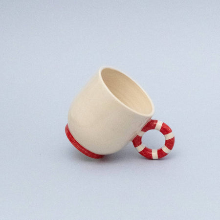 Tasse Splash rouge en céramique
