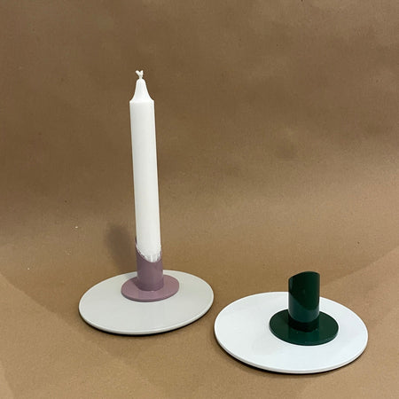 Alphabet two-tone candle holder [as is]