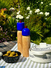 Salt and Pepper Mills - Navy Blue and Red: Medium