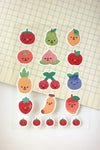 Feuille d'autocollants 'Fruits'