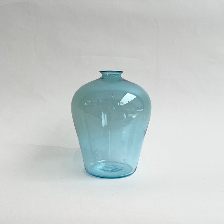 Moyen vase bouteille arrondi Bleu mer #8