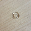 Anneau cylindrique transparent (boucle d'oreille)