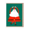 Carte de souhaits Dancing Santa
