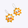 Boucles d'oreilles en céramique Soleil d'été