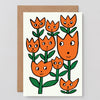 Smiling Flowers Greeting Card