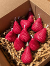 Ensemble de 5 bougies fraises