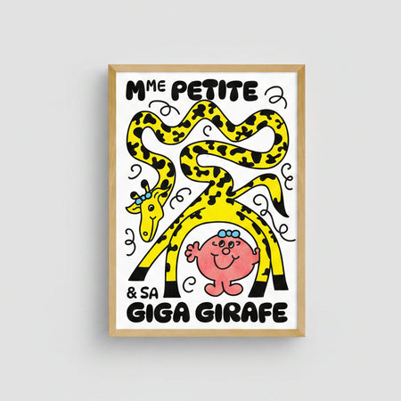 Affiche risographie 'Madame Petite'
