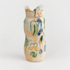 Grand vase sculptural pastel