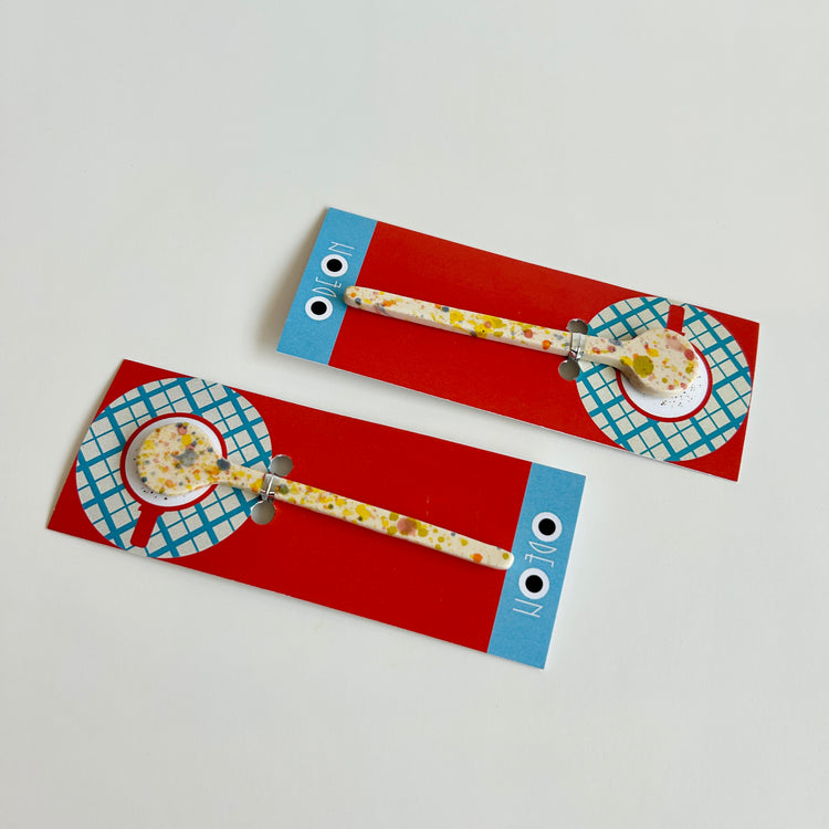 Small ceramic teaspoon