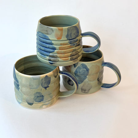 Grande tasse verte et bleue