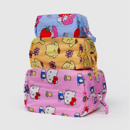 Ensemble de 3 pochettes zippées Hello Kitty