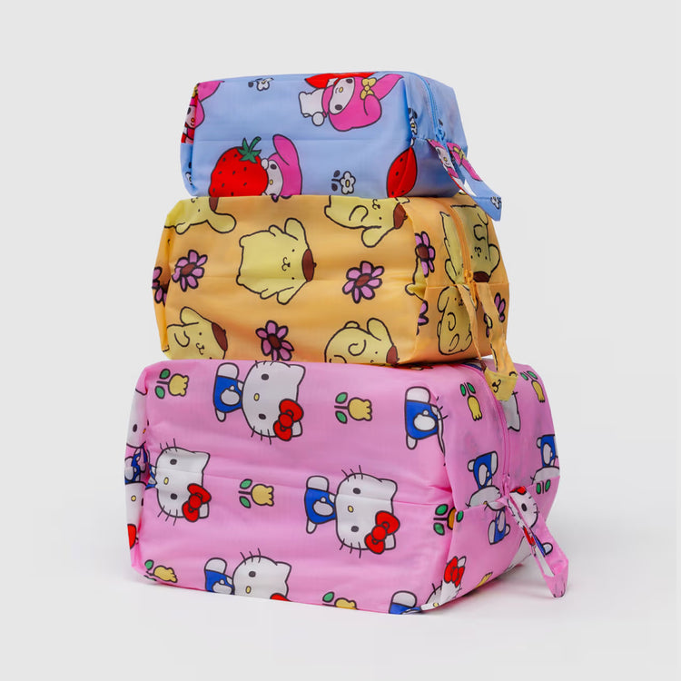 Ensemble de 3 pochettes zippées Hello Kitty