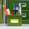 Small green portable storage box